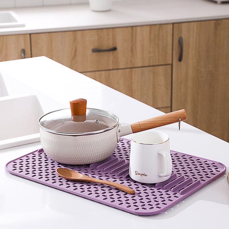 Kitchen Silicone Drain Mat Sink Protection Against Scratching
