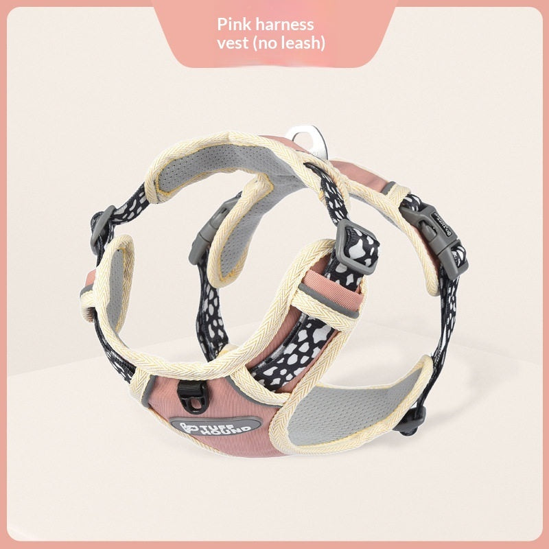 Pet Harness Vest-style Large Walking Leash Small To Medium Dog Leash