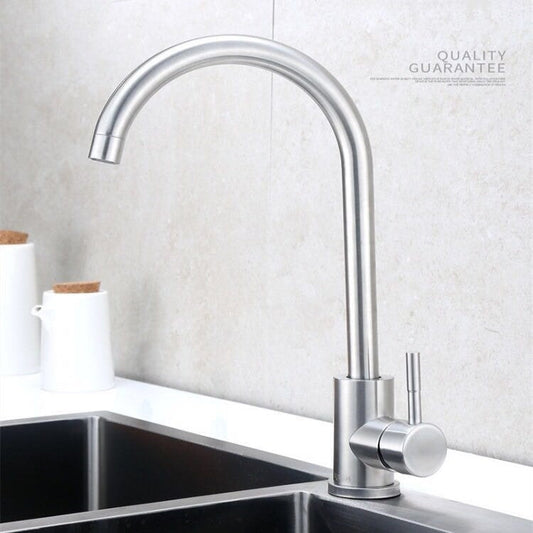 Sleek Stainless Kitchen Faucet