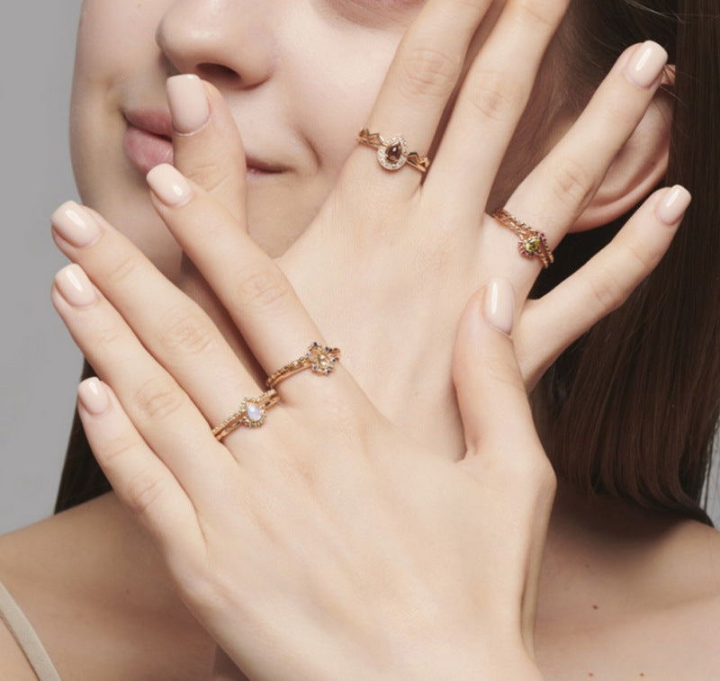 Japanese Vintage Natural Opal Ring